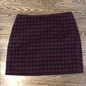 Plaid Madewell skirt